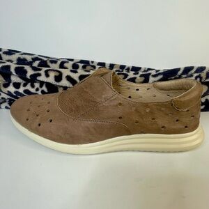 Sofft Brown Leather Slip-On Shoes 11M